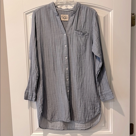 UGG Women's  Button Down Nightshirt‎ M - Picture 1 of 8